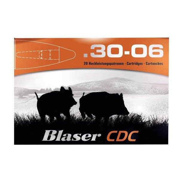 Blaser CDC 30.06 10.4g/160gr 17452 20 stk. Blyfri Riffelpatron