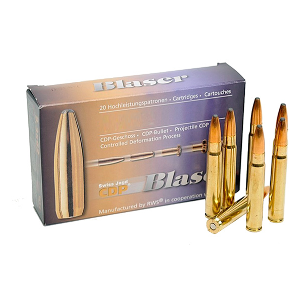 Blaser CDP 9.3x62 18.5g/285gr 20 stk. Riffelpatron