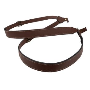 BLF Dobbelt Riffelrem Lder Brun M/Neopren