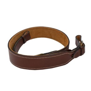 BLF Riffelrem u.Tryk Brun Lder Med Ruskind