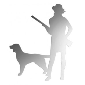 ByBrorson Metalm�rke J�gert�s Med Hund Gr�