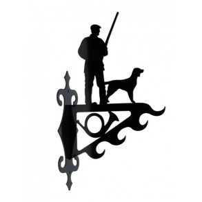 ByBrorson Vildtkrog Jger Med Hund Sort