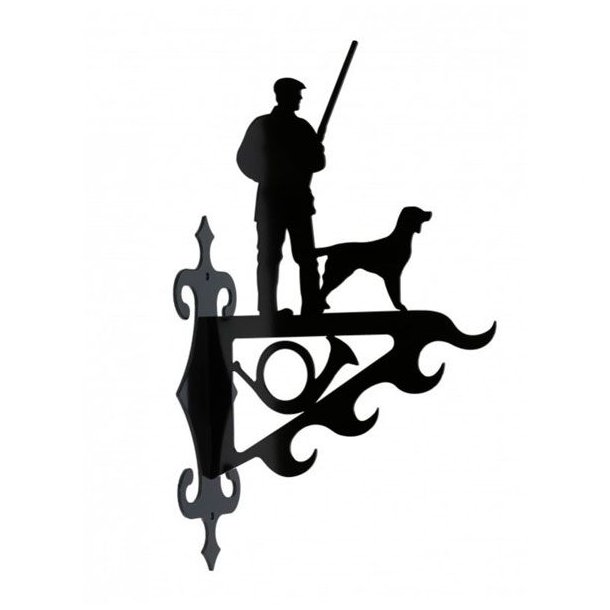 ByBrorson Vildtkrog Jger Med Hund Sort