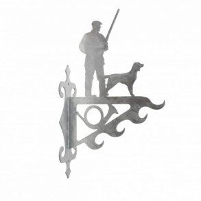 ByBrorson Vildtkrog J�ger Med Hund Galvaniseret