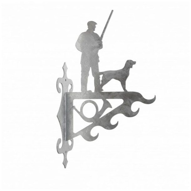 ByBrorson Vildtkrog Jger Med Hund Galvaniseret
