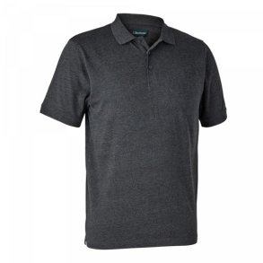 Deerhunter Gunnar Polo Shirt Dark Grey melange