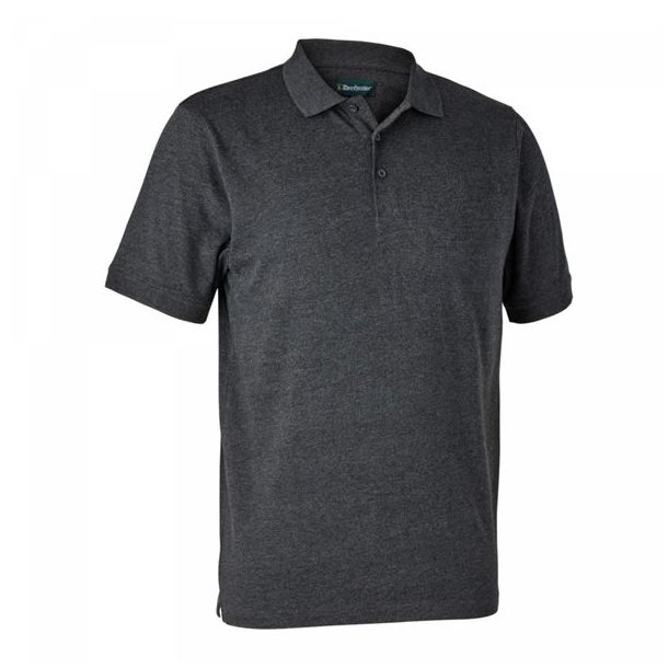 Deerhunter Gunnar Polo Shirt Dark Grey melange