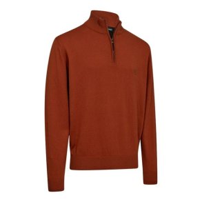 Deerhunter Harrington Half Zip Strik Oak Rust Melange