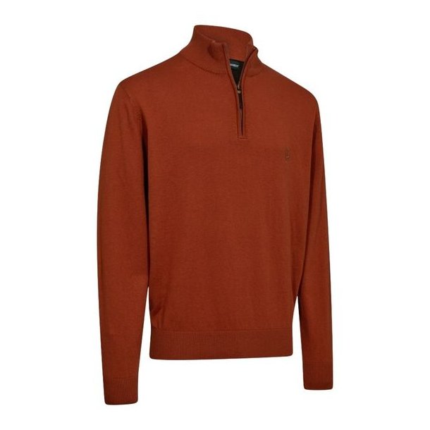 Deerhunter Harrington Half Zip Strik Oak Rust Melange