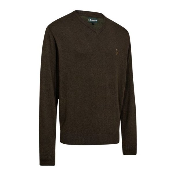 Deerhunter Harrington V-Neck Strik Brown Melange