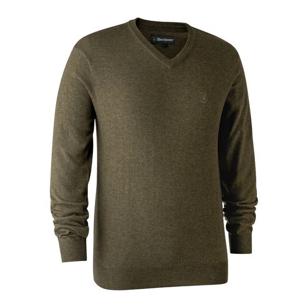 Deerhunter Kingston Strik Med V-Hals Cypress