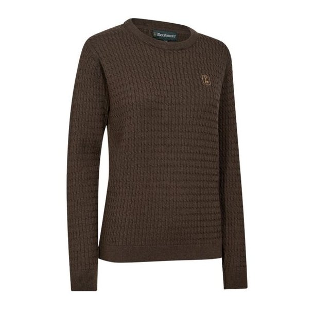 Deerhunter Lady Harrington Kabel Strik Brown Melange