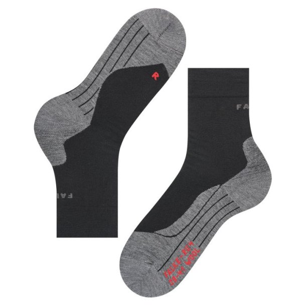 Falke RU4 Endurance Wool Strmpe Black-mix