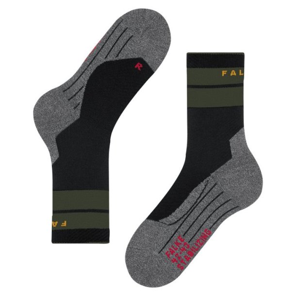 Falke TK Stabili Kompressionsstrmpe Black/Green