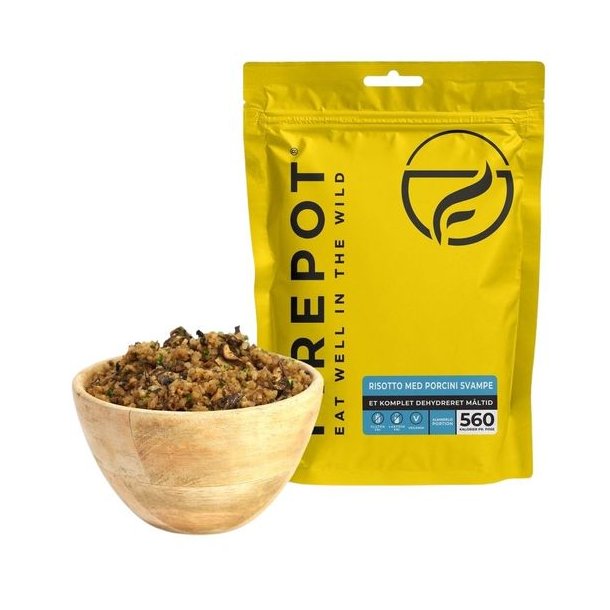 Firepot Risotto med Porcini Svampe Turmad