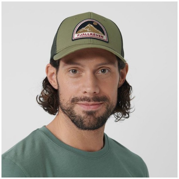 Fjllrven Badge Lngtradarkeps Cap Green