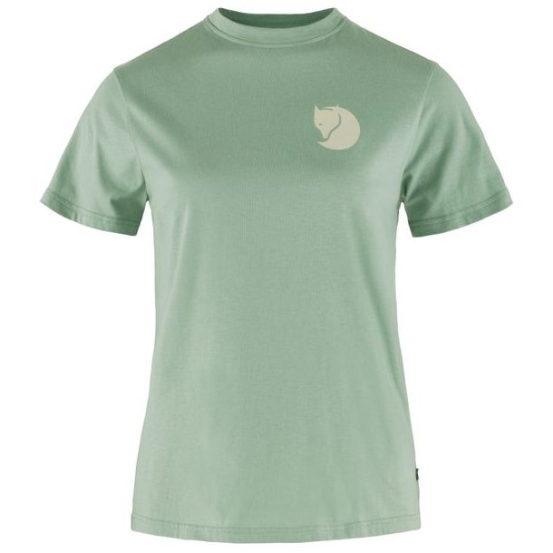 Fjllrven Boxy Logo Tee W Misty Green