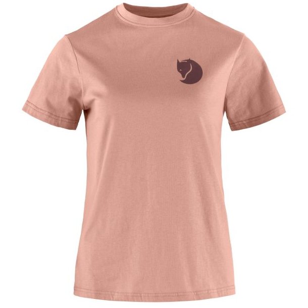 Fjllrven Boxy Logo Tee W Dusty Rose