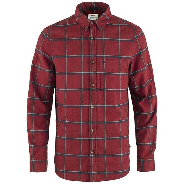 Fjllrven Comfort vik Flannel Shirt Red Oak-Navy