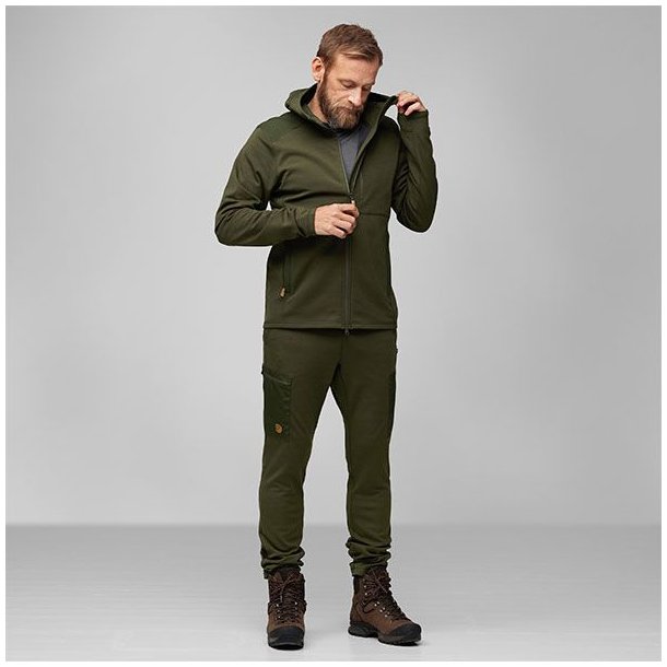 Fjllrven Keb Fleece Hoodie Deep Forest