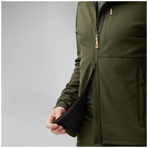 Fjllrven Keb Fleece Hoodie Deep Forest