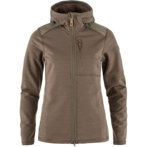 Fjllrven Keb Fleece Hoodie W Suede Brown