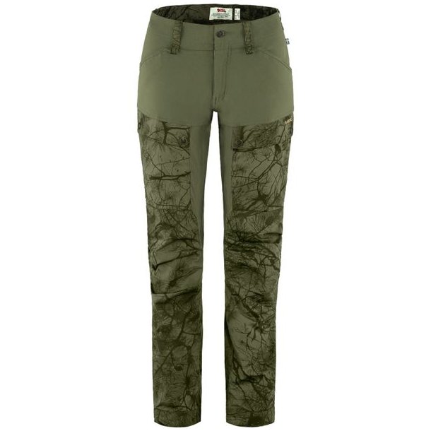 Fjllrven Keb Trousers W NBS Green Camo/Laurel Green