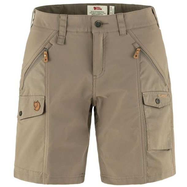 Fjllrven Nikka Shorts Curved W Suede Brown