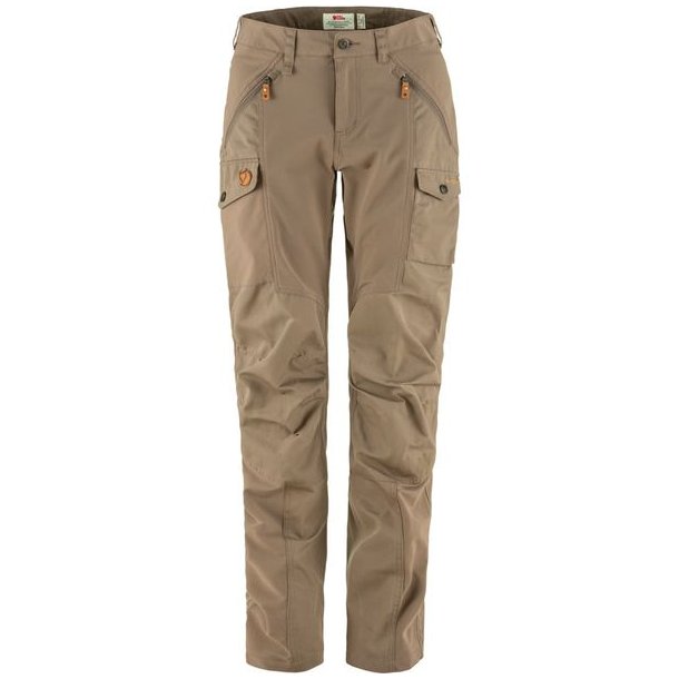 Fjllrven Nikka Trousers Curved W Suede Brown