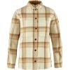 Fjllrven Singi Flannel Overshirt W Chalk White-Dune Beige