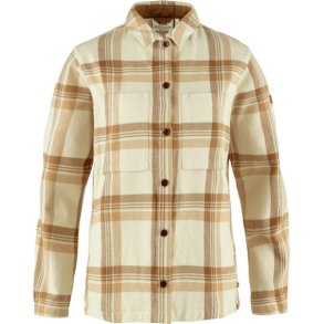 Fjllrven Singi Flannel Overshirt W Chalk White-Dune Beige
