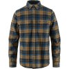 Fjllrven Singi Heavy Flannel Shirt Dark Navy-Buckwheat Brown