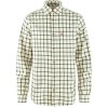 Fjllrven vik Flannel Shirt Chalk White-Laurel Green