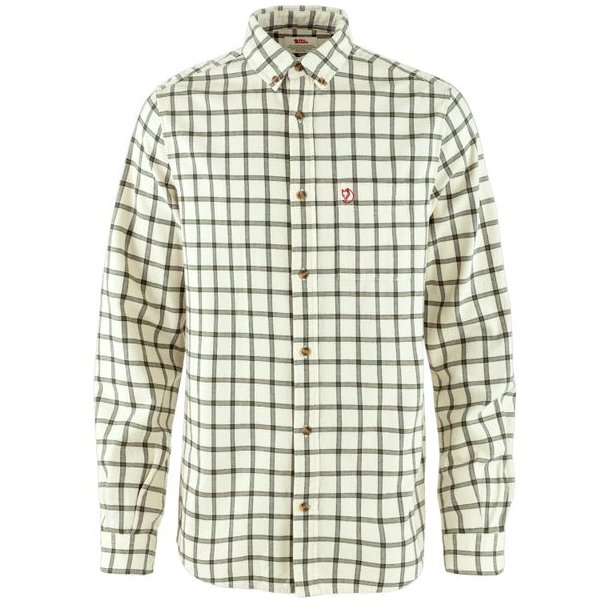 Fjllrven vik Flannel Shirt Chalk White-Laurel Green