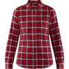 Fjllrven vik Flannel Shirt W Deep Red