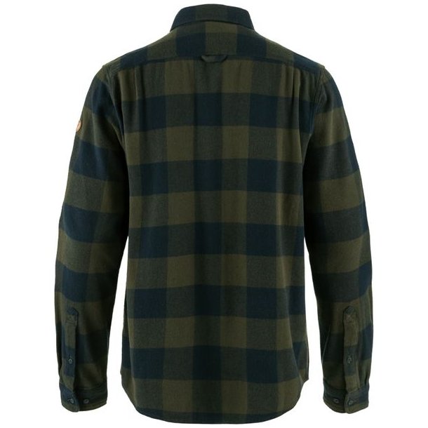 Fjllrven vik Heavy Flannel Shirt Deep Forest-Dark Navy