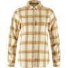 Fjllrven vik Heavy Flannel Shirt W Chalk White-Dune Beige