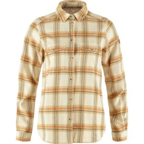 Fjllrven vik Heavy Flannel Shirt W Chalk White-Dune Beige