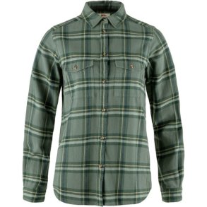 Fjllrven vik Heavy Flannel Shirt W Patina Green-Deep Patina