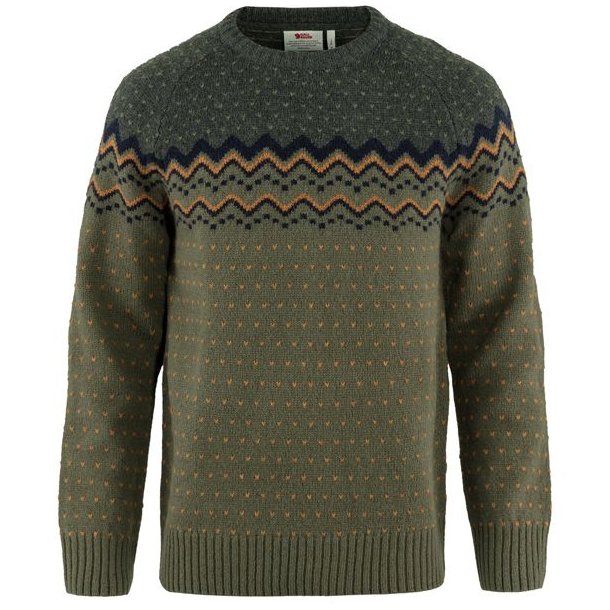 Fjällräven Övik Knit Sweater Laurel Green-Deep Forest