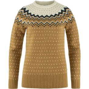 Fjllrven vik Knit Sweater W Buckwheat Brown-Chalk White