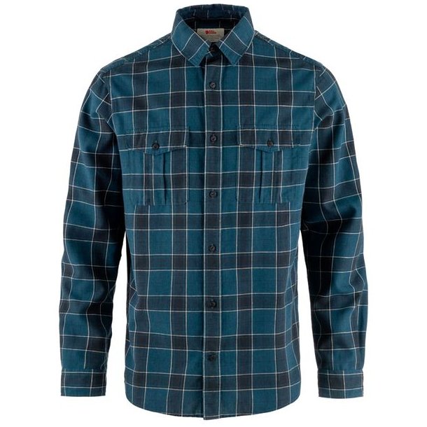 Fjllrven vik Travel Shirt LS Indigo Blue-Dark Navy