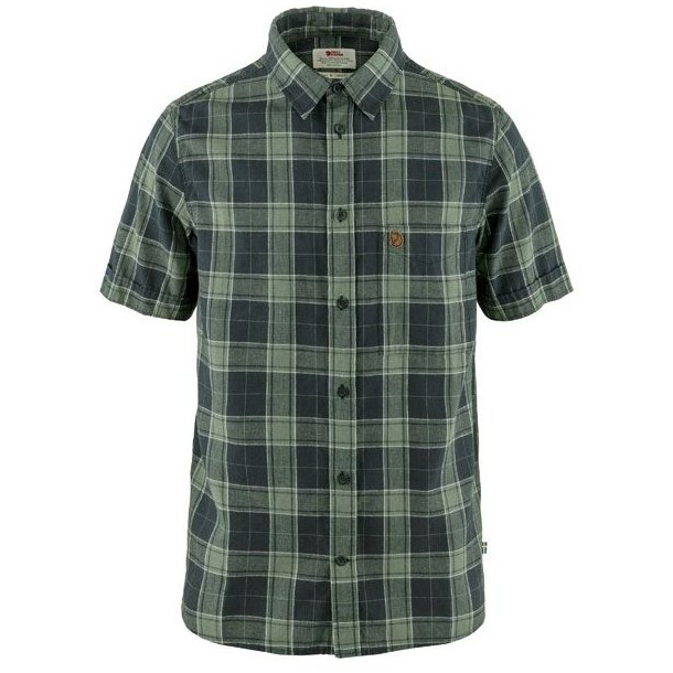 Fjllrven vik Travel Shirt SS Dark Navy-Patina Green