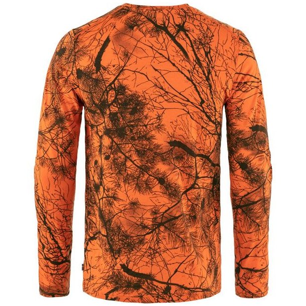 Fjllrven Vrmland Wool LS T-Shirt Orange Multi Camo