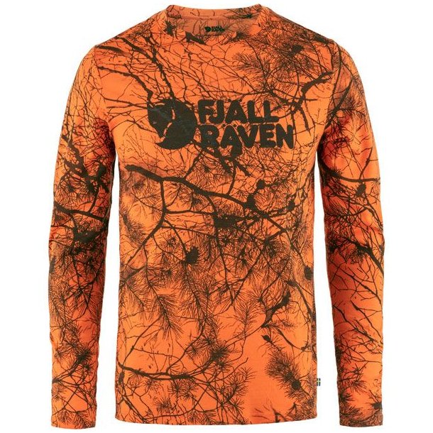 Fjllrven Vrmland Wool LS T-Shirt Orange Multi Camo
