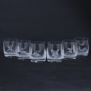 Fritzmann Whiskeyglas m/Jagtmotiv 6stk
