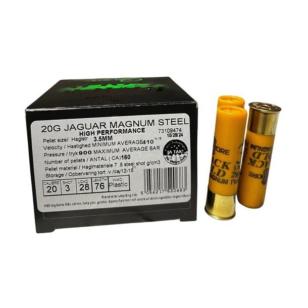 Gamebore Jaguar Magnum 20/76 Str. 3 28gram 25 Stk. Haglpatron