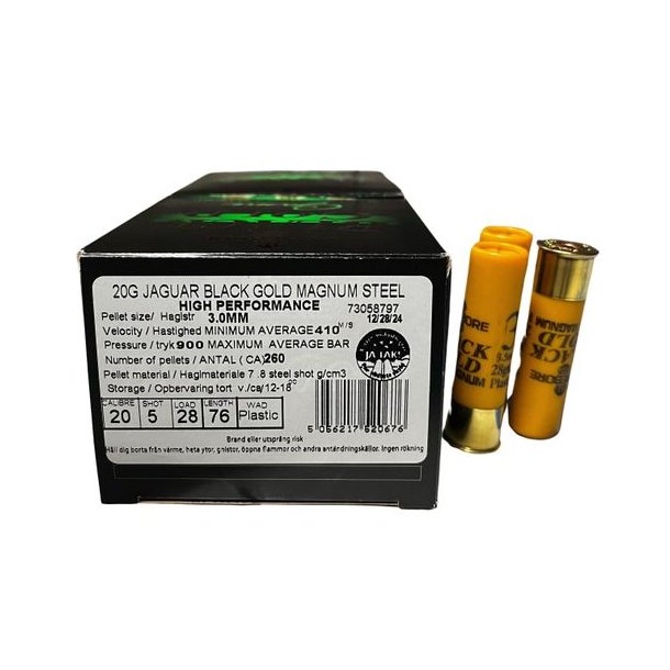 Gamebore Jaguar Magnum 20/76 Str. 5 28gram 25 Stk. haglpatron