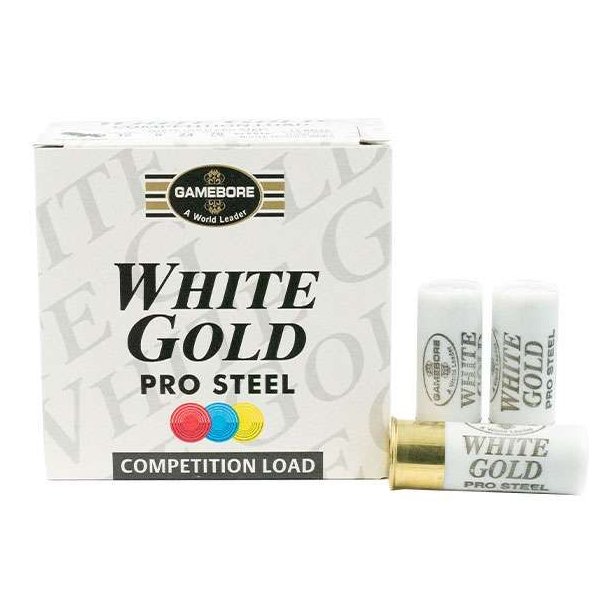 Gamebore White Gold 12/70 Str 8/24gram 25 stk Flugtskydningspatron