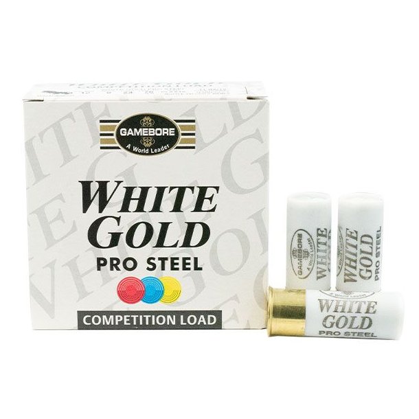Gamebore White Gold 12/70 Str 9/24gram 25 stk Flugtskydningspatron